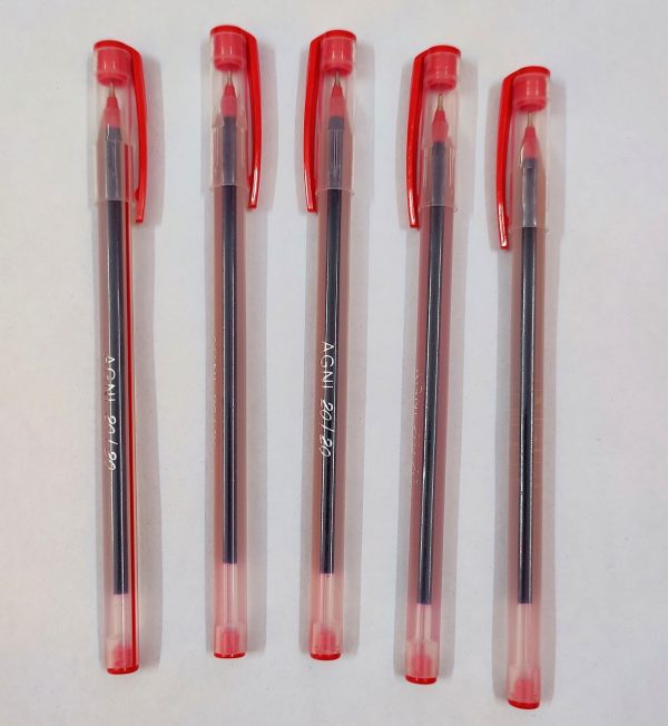 Agni 20/20 Ball Pen ( 5 piece , Red )