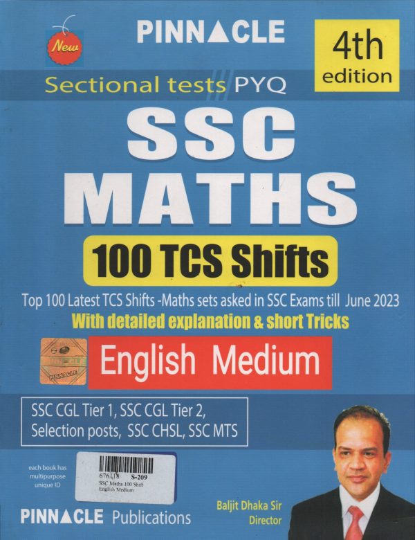 SSC Mathematics 100 TCS Shifts - 4th Edition - English Medium | Pinnacle Publications