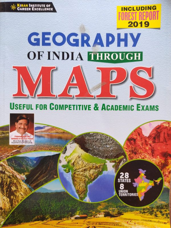 Kiran Geography of India Through Maps - Kiran institute of career escellence publication