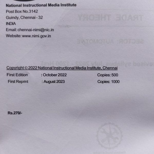 Mechanic Diesel - Sector: Automotive - NSQF Level 3 | ITI NIMI trade book - Image 3