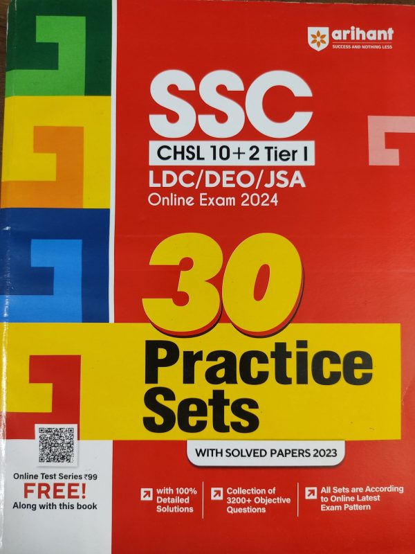 SSC CHSL 10+2 TIER 1 LDC/DEO/JSA ONLINE Exam 2024 - 30 practice Sets - Arihant