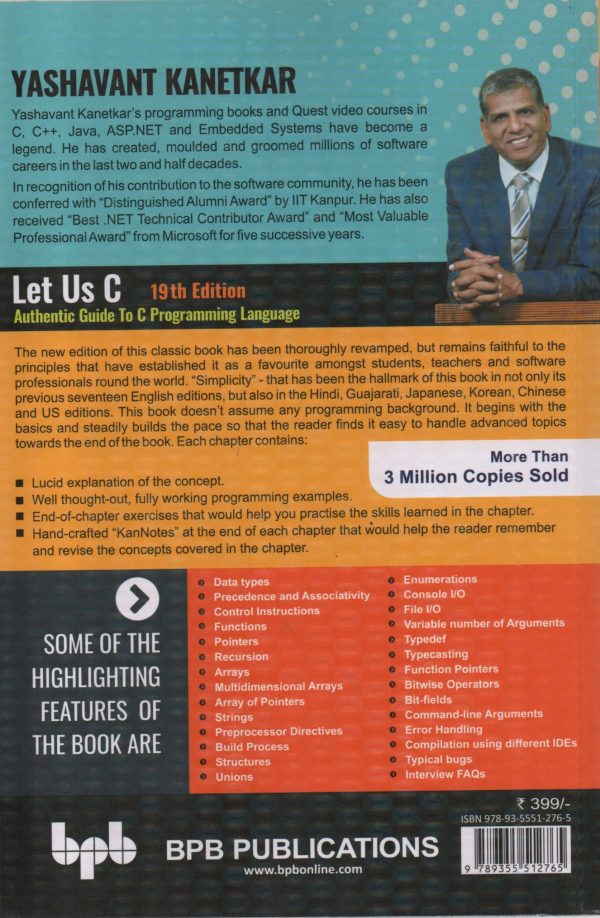 Let Us C Programming Language -19th Edition -Yashavant Kanetkar - Image 2